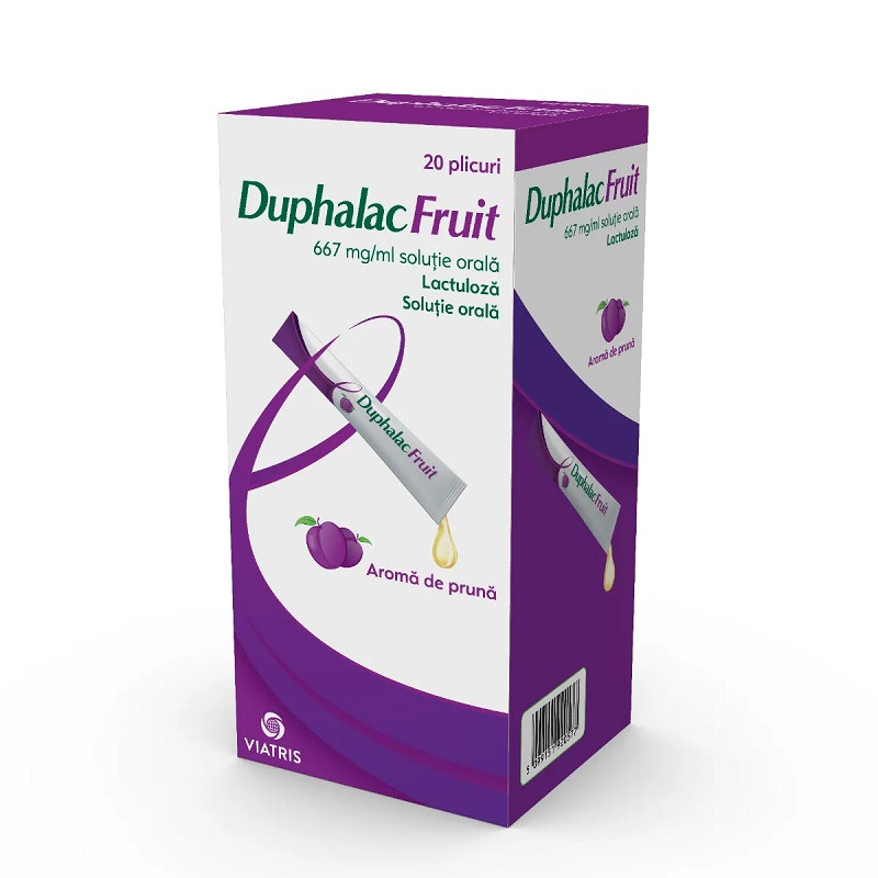 Duphalac Fruit solutie orala 667 mg/ml Lactuloza 20 plicuri