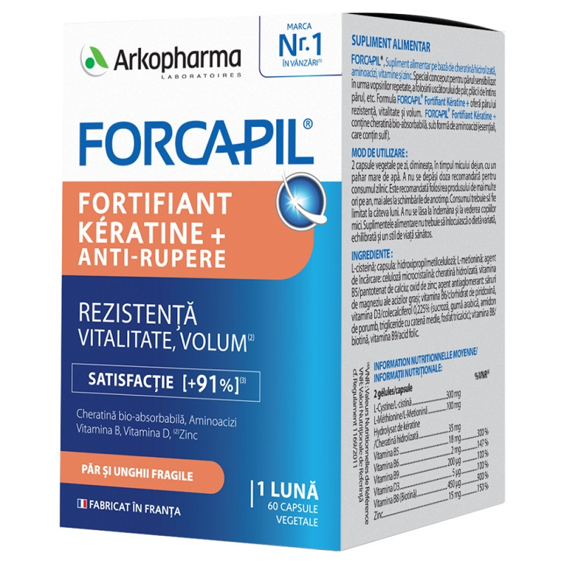 Forcapil Fortifiant Keratine+ 60 capsule vegetale