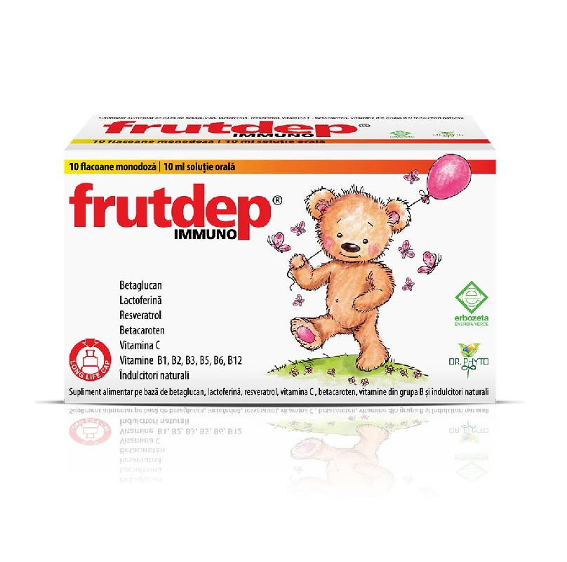 Frutdep Immuno solutie orala 10 flacoane x 10ml Dr. Phyto