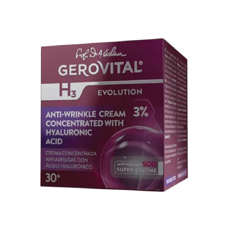 Gerovital H3 Evolution Crema antirid cu Acid Hialuronic 3% 50 ml