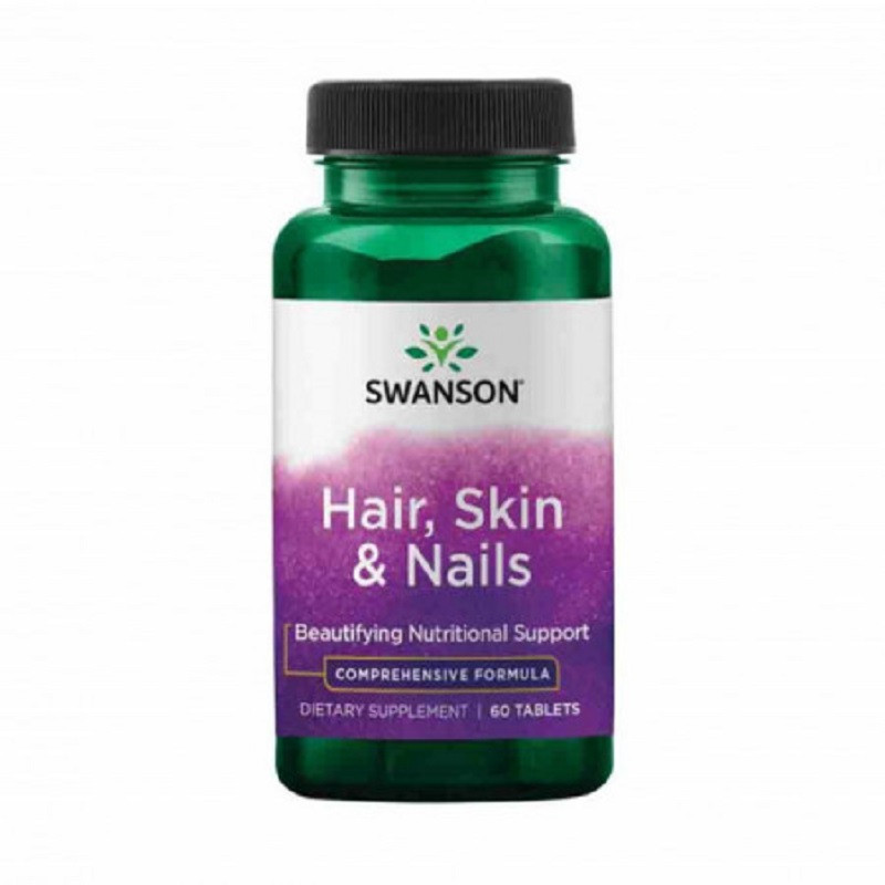 Hair, Skin & Nails, Swanson, Piele Par Unghii 60 tablete