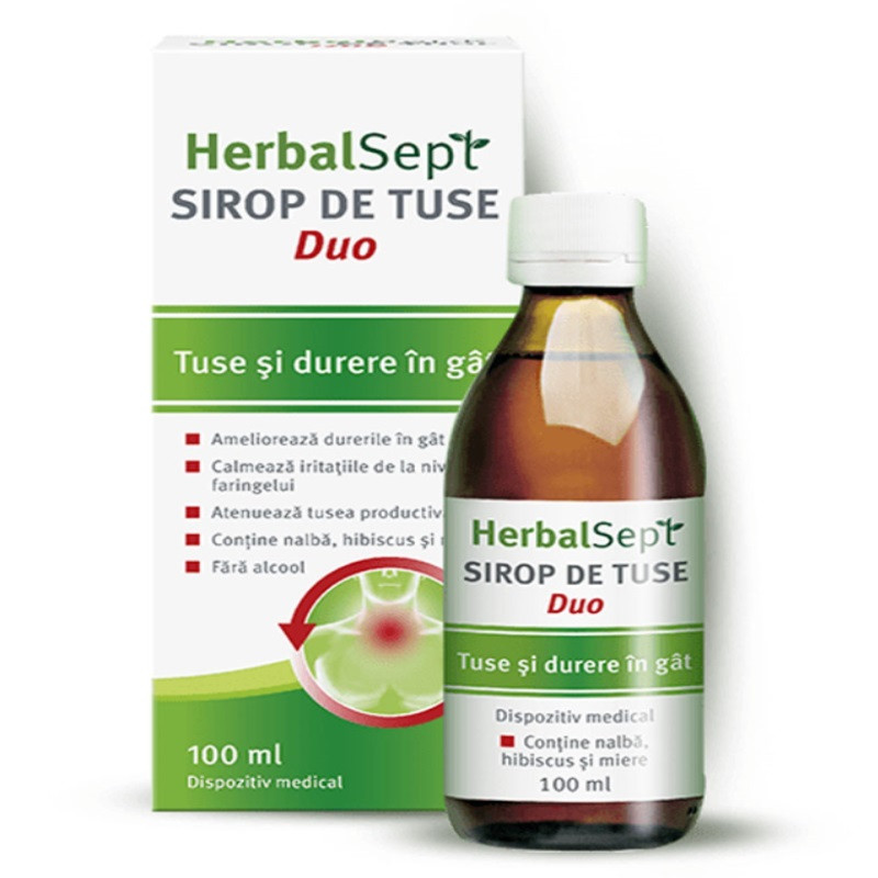HerbalSept Sirop de Tuse Duo 100 ml