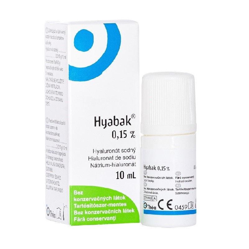 Hyabak 0.15% solutie oftalmica 10 ml