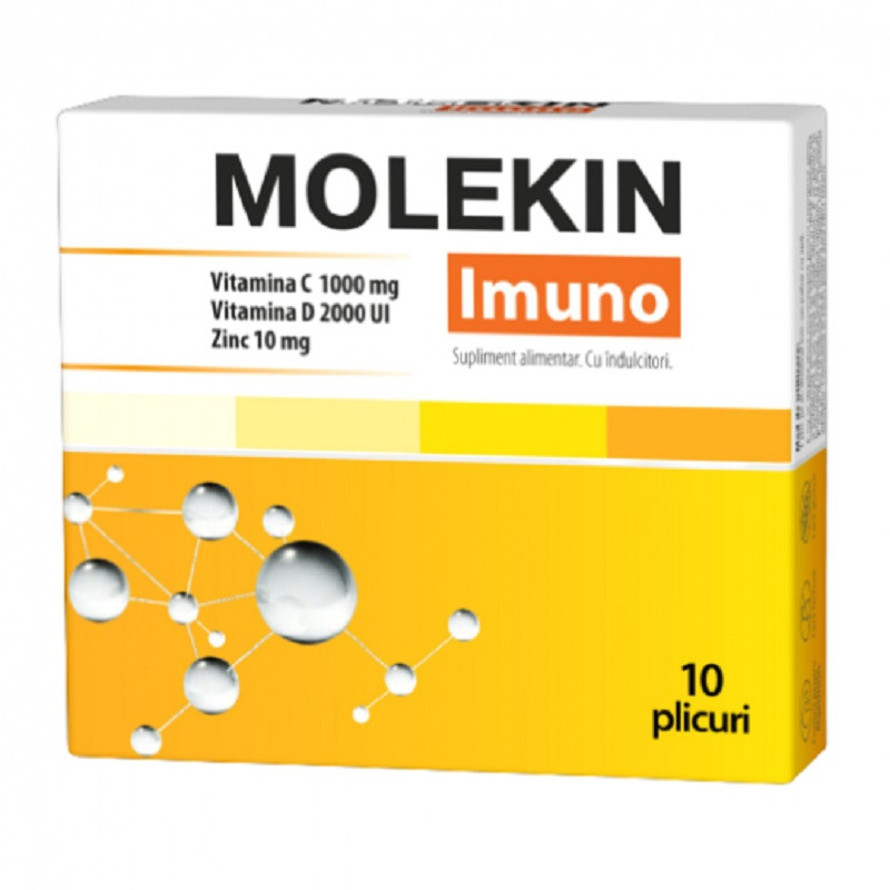 Molekin Imuno Vit C+ Vit D+ Zinc x10 plicuri