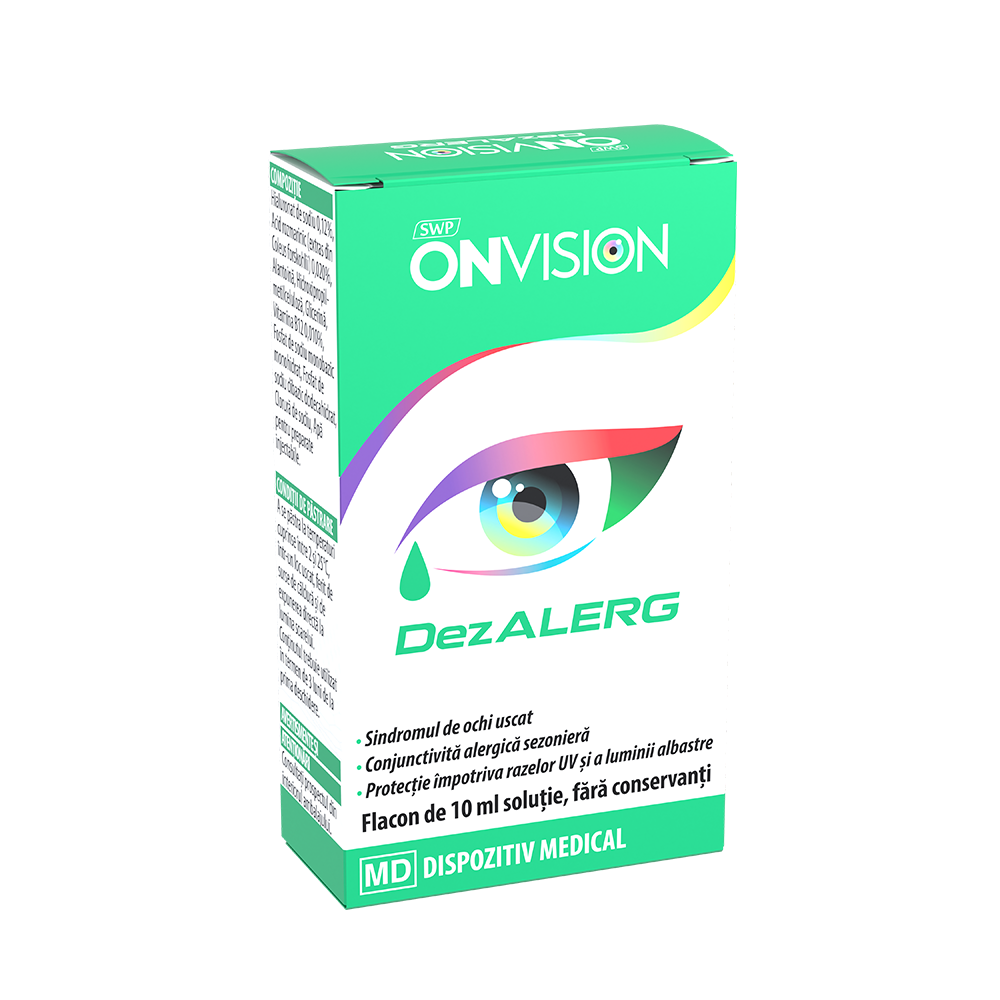 Solutie oftalmica pentru ochi uscati Onvision Dezalerg, 10ml, Sun Wave Pharma