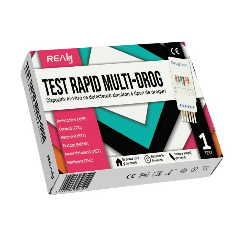 Test Rapid Multi-Drog 6-in-1, 1 bucata, Realy Tech