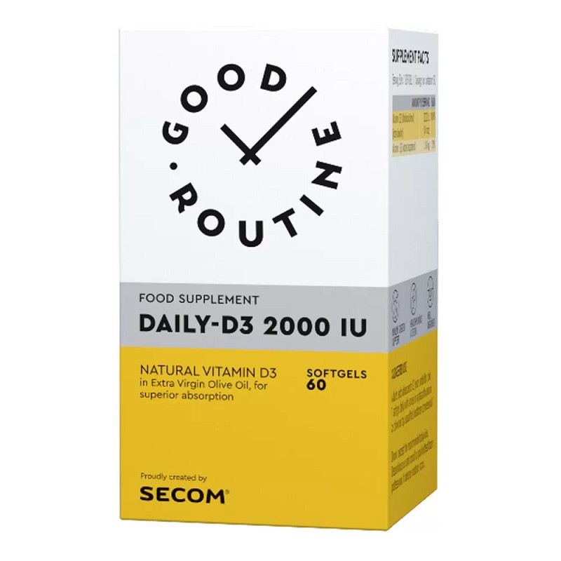 Secom Good Routine Daily-D3 2000 UI 60 capsule
