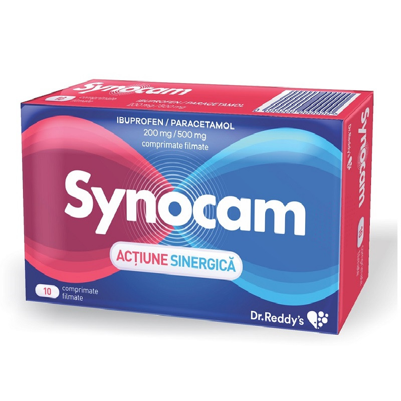 Synocam 200 mg/500mg 10 comprimate Dr.Reddys