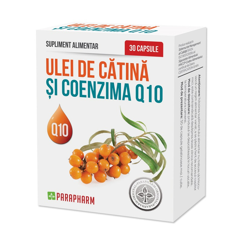 Ulei de Catină și Coenzima Q10, 30 capsule