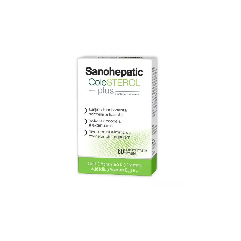 Zdrovit Sanohepatic Colesterol Plus 60 cpr