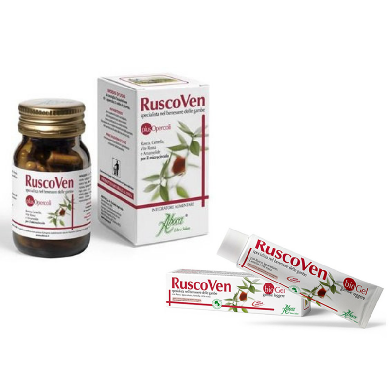 ABOCA KIT Ruscoven plus 50 capsule + Gel bio 100 ml Cadou