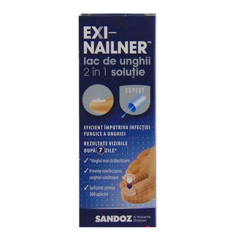 EXI-NAILNER lac de unghii 2 in 1, 5 ml solutie