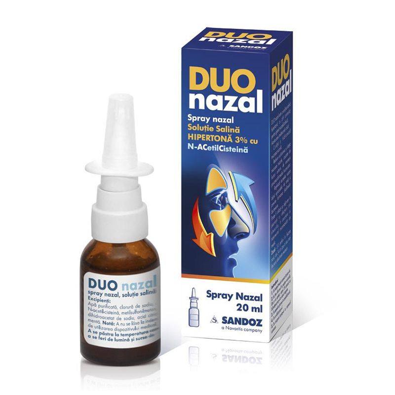 Duo nazal 3%, 20 ml solutie spray