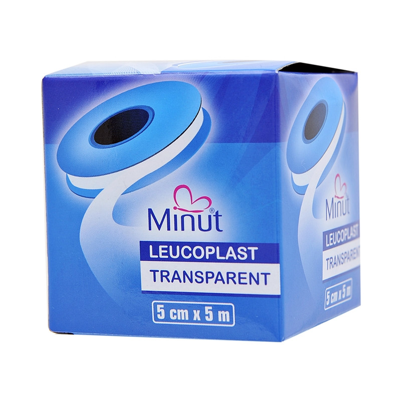 MINUT Leucoplast transparent, 5 cm x 5 m