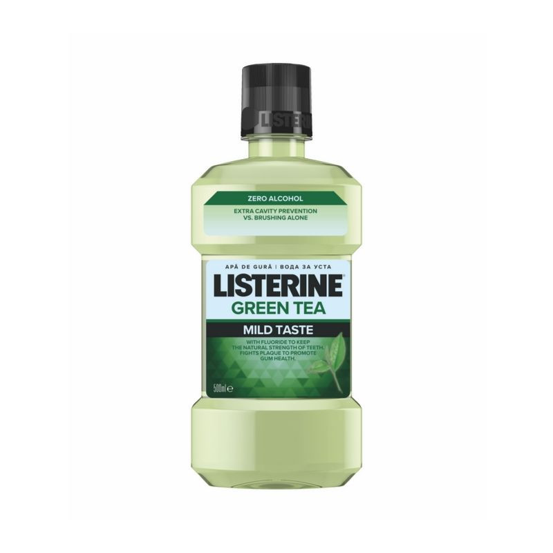 Listerine Green tea apa de gura fara alcool, 500ml