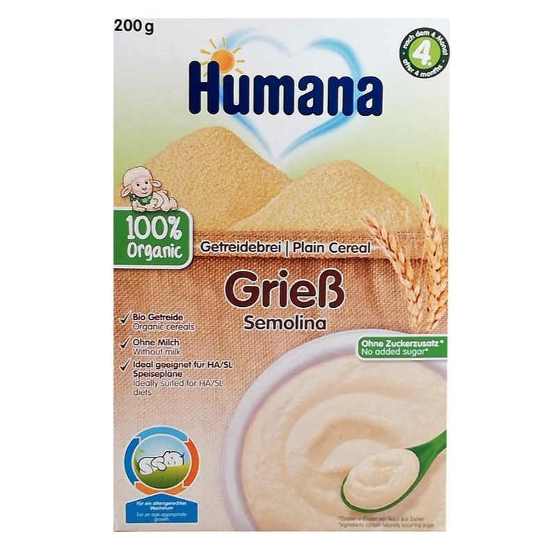 HUMANA ECO Cereale Gris fara Lapte, 200 g