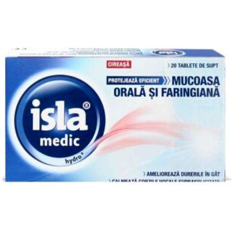 Isla medic hydro+, 20 tablete de supt