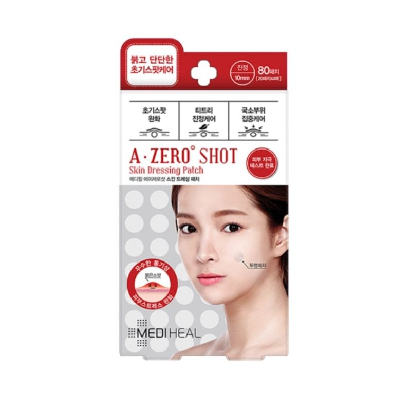 MEDIHEAL A-Zero Shot Trouble Dressing Spot Plasturi impotriva petelor rosii, 80 bucati