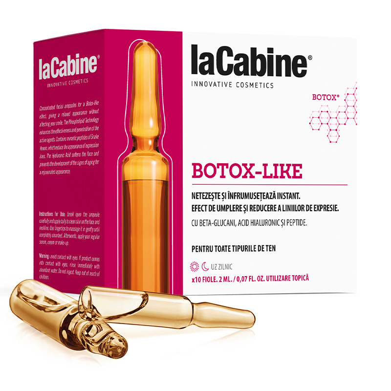 La Cabine Botox-Like, 10 fiole*2 ml, ingrijire ten