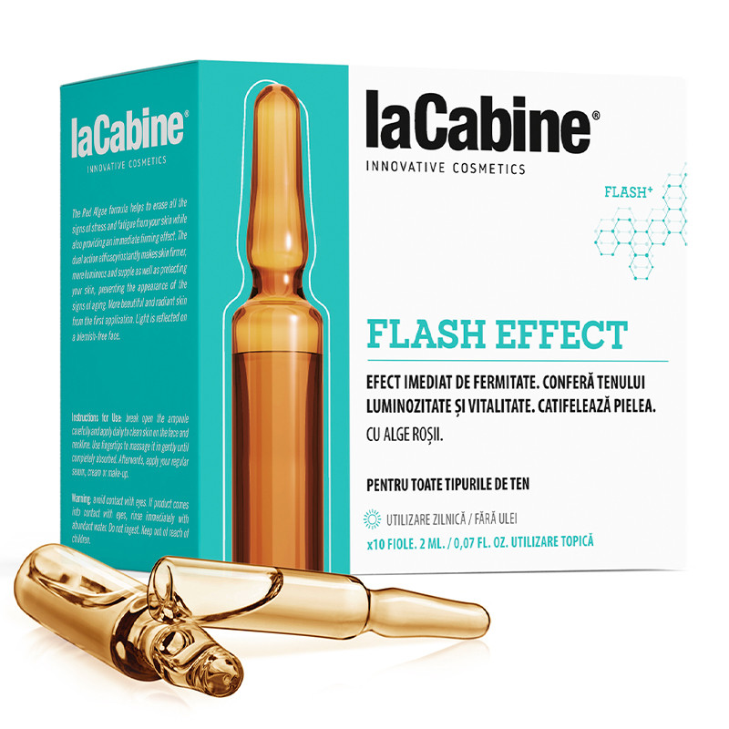 La Cabine Flash Effect, 10 fiole*2ml, tratament ten ferm