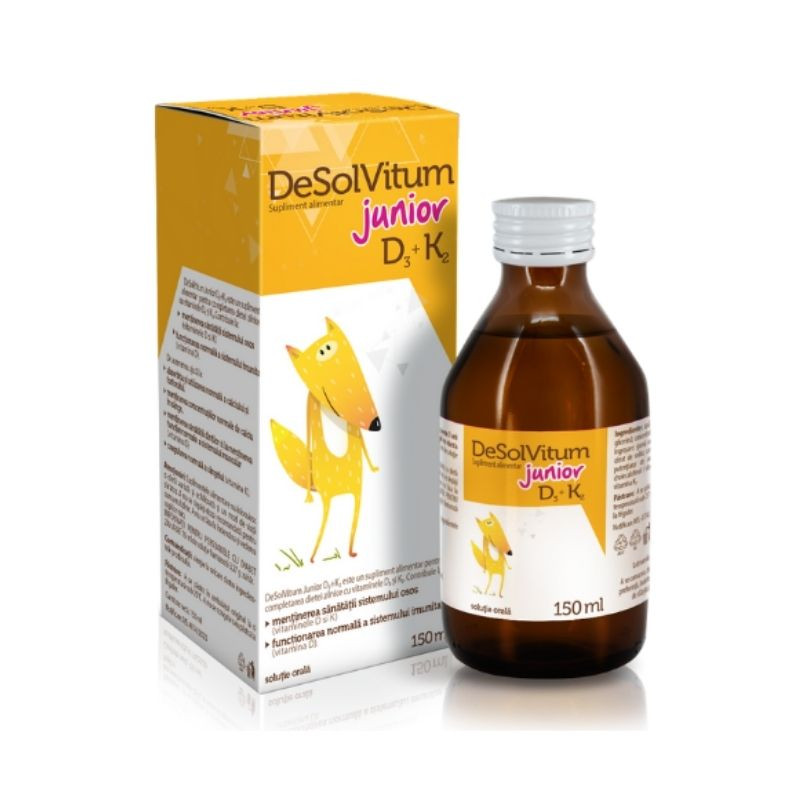 DeSolVitum Junior D3+K2 solutie orala, 150 ml