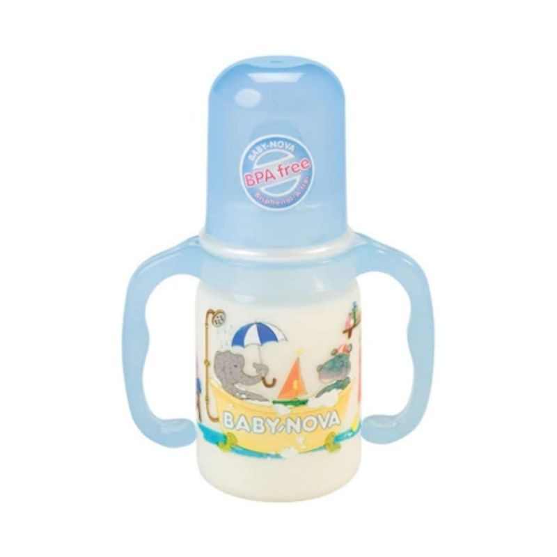 Baby Nova Biberon cu manere, PP fara bpa 46003, 125ml