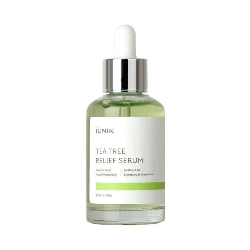 IUNIK Tea Tree Relief Ser de fata calmant si hidratant, 50 ml