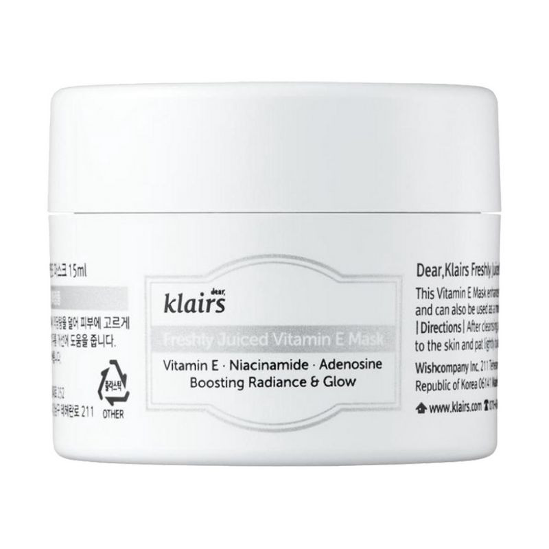 Dear Klairs Freshly Juiced Vitamin E Masca-crema de fata, 15 ml