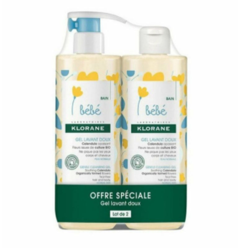 Klorane Bebe Duo Pack Gel Spumant 2*500 ml