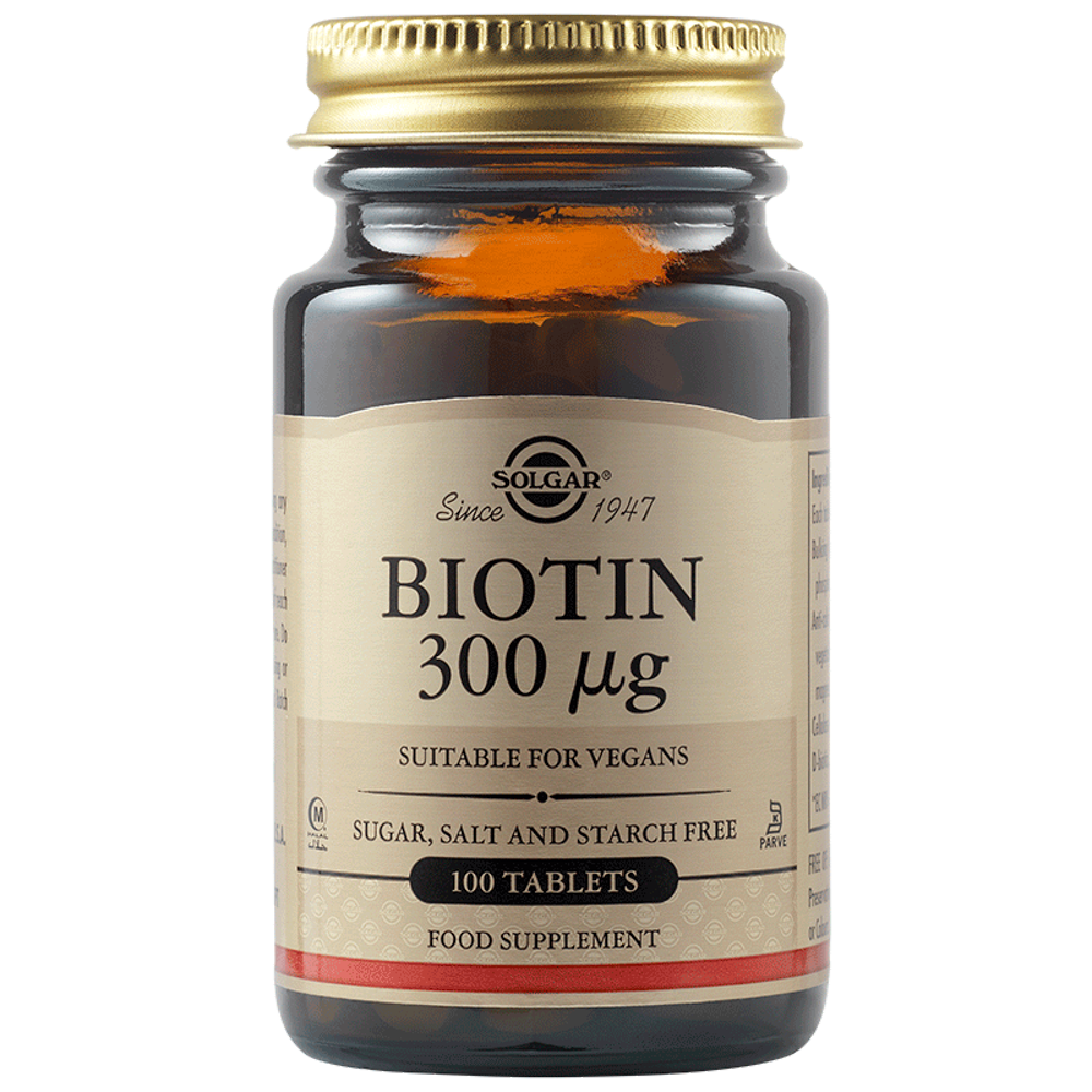 Biotin 300mcg, 100 tablete, Solgar