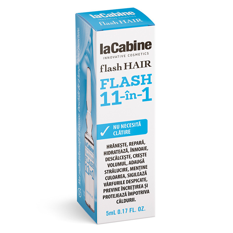 La Cabine Flash Hair 11 in 1 fiola pentru par, 5ml