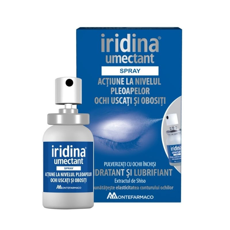 IRIDINA umectant spray pentru ochi uscati si obositi, 10 ml