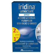 IRIDINA umectant spray pentru ochi uscati si obositi,10 ml 1+1 cadou