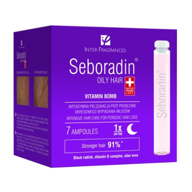 Seboradin Oily tratament periodic pentru caderea parului, 7 fiole * 5,5ml