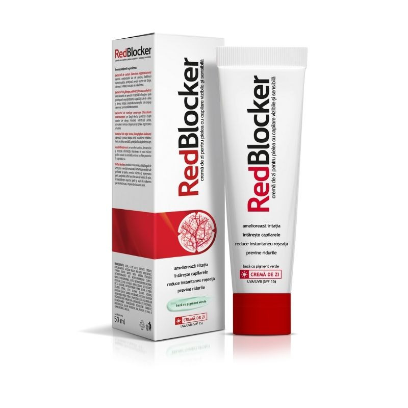 REDBLOCKER crema de zi pentru capilare fragile, 50ml