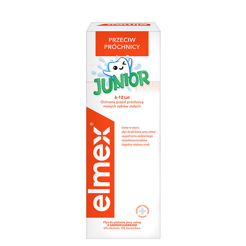 Elmex Apa de gura Junior, 6-12ani, 400 ml