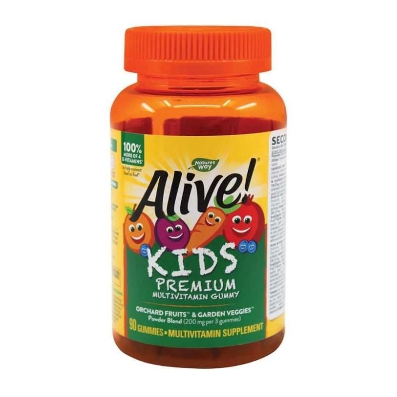 Secom alive Gummies multi-vitamin for children, 90 jeleuri (gust de portocale, cirese si struguri)