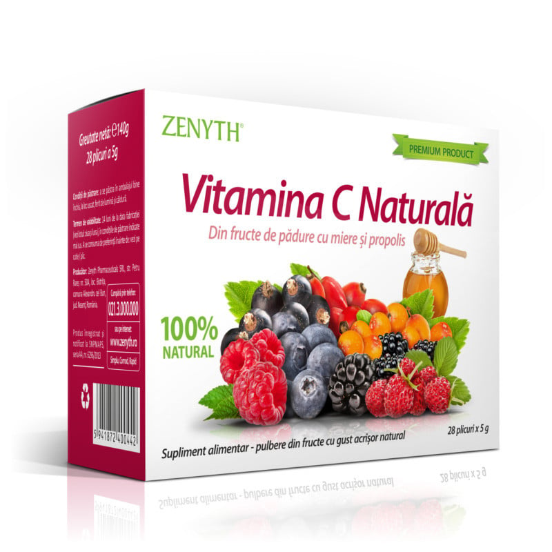 Zenyth Vitamina C Naturala, 28 plicuri