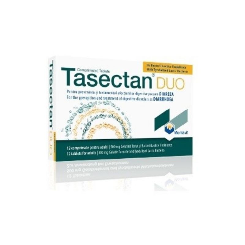 Tasectan Duo 500 mg, 12 comprimate