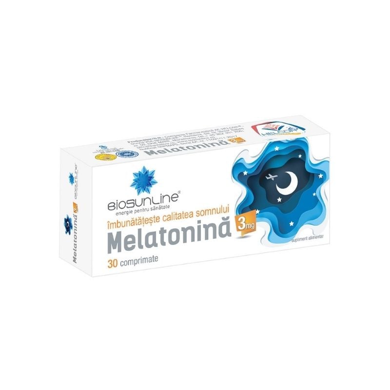 BioSunLine Melatonina 3 mg, 30 comprimate