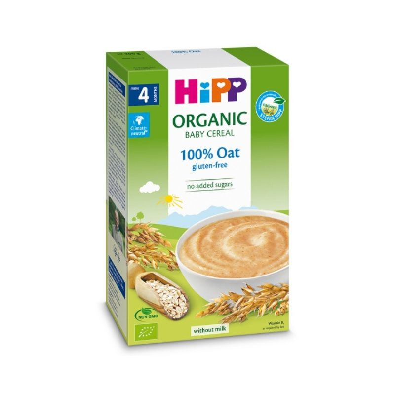 Hipp Cereale de ovaz integral fara gluten, +4 luni, 200g