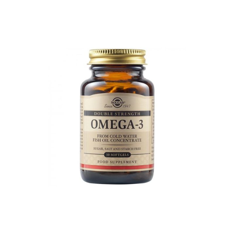 Solgar Omega-3 Double Strength Softgels, 30 capsule