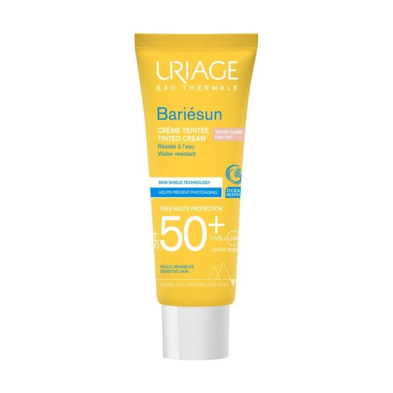 URIAGE Bariesun Crema colorata protectie solara SPF50+, Nuanta Fair, 50ml