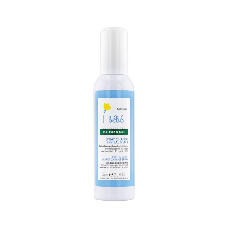 Klorane Bebe Spray Erytheal pentru schimbarea scutecului, 75ml