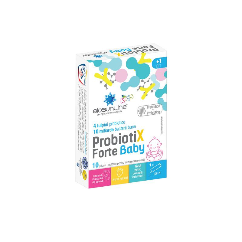 BioSunLine Probiotix Forte Baby – probiotic pentru copii +1 an, 10 plicuri