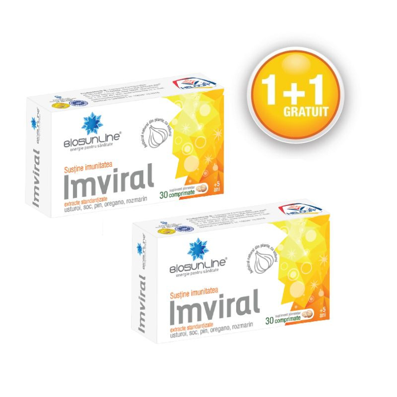 BioSunLine Imviral, 30 comprimate, pachet 1+1