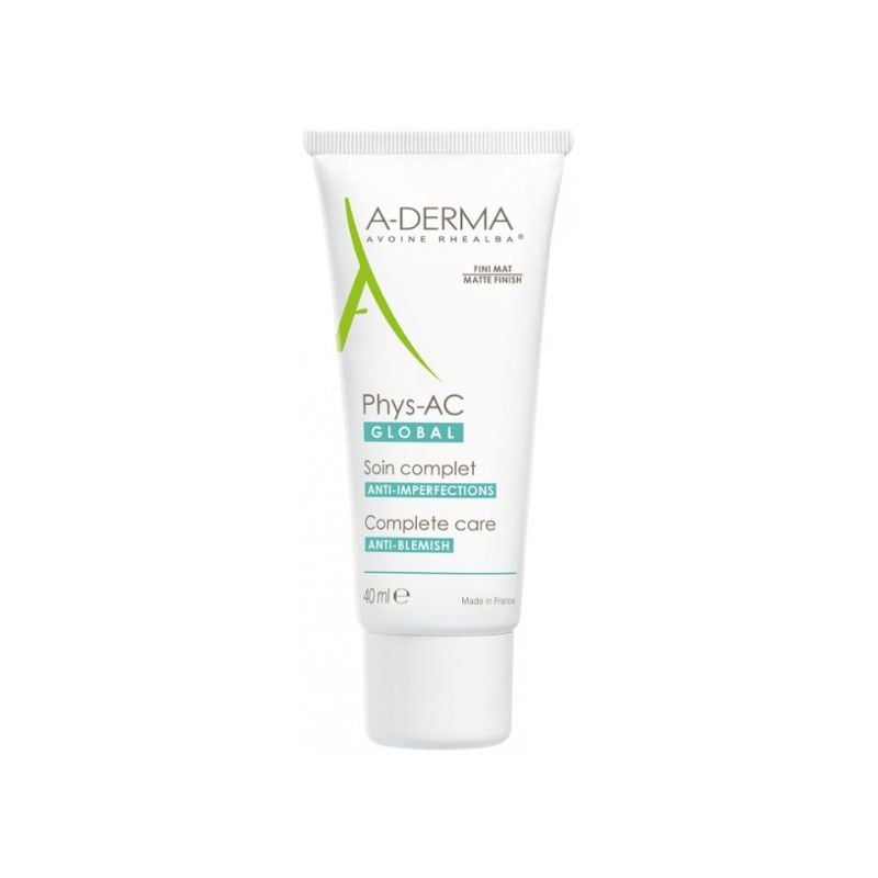 Crema pentru ten cu tendinta acneica Phys-AC Global, 40 ml, A-Derma