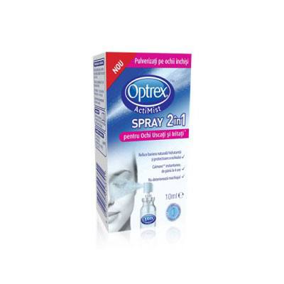 Optrex spray 2 in 1 ochi uscati si iritati, 10 ml