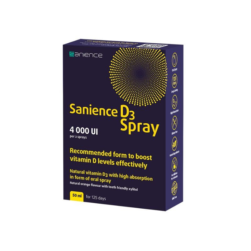 Sanience D3 Spray 4000 UI, 50 ml