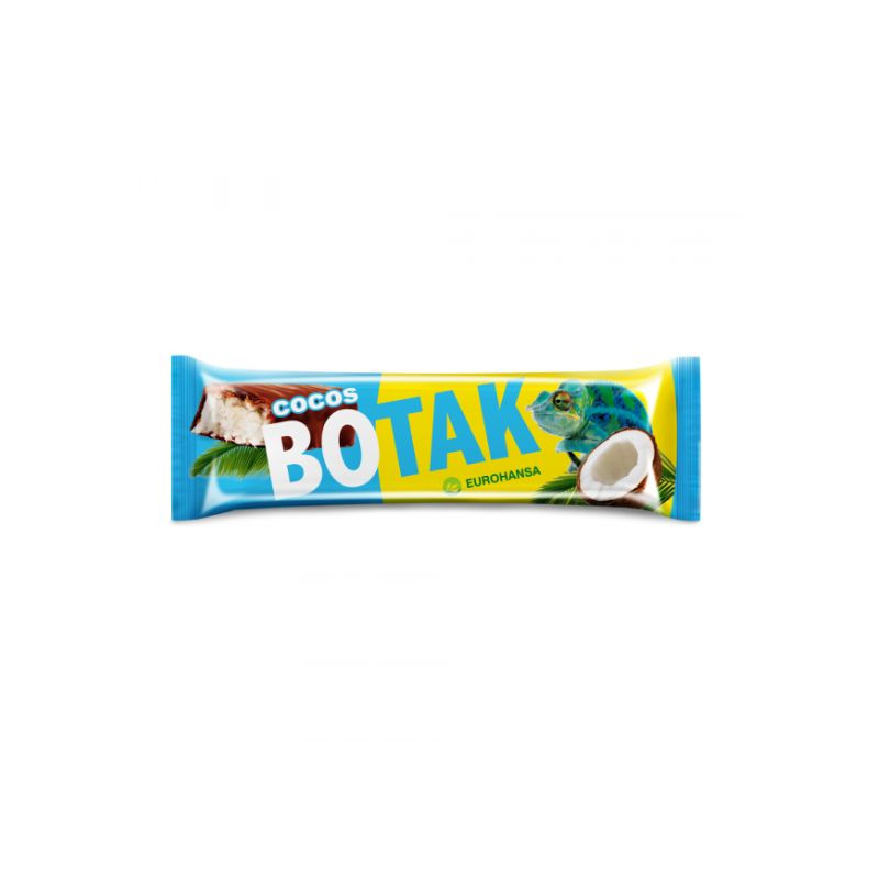 Botak Baton de cocos in ciocolata cu lapte, 40g